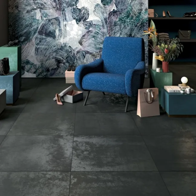 Lemmy Venom Black Italian Matt Porcelain Wall and Floor Tiles