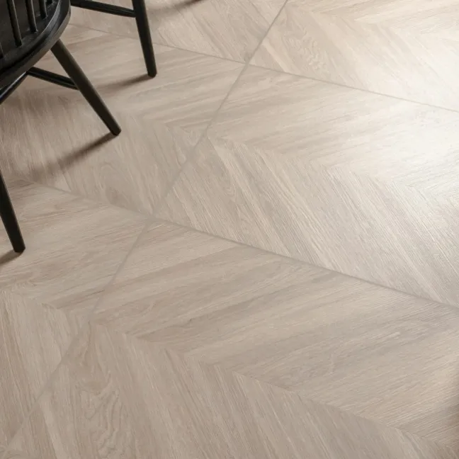 Loire Maple Matt Chevron Wood Effect Porcelain Floor Tile