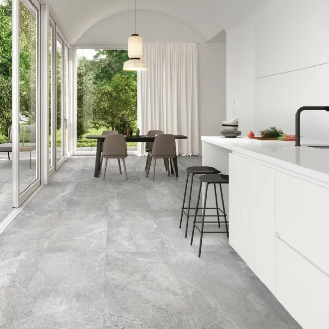Lucca Grey Anti Slip Matt Stone Effect Porcelain Wall and Floor Tile