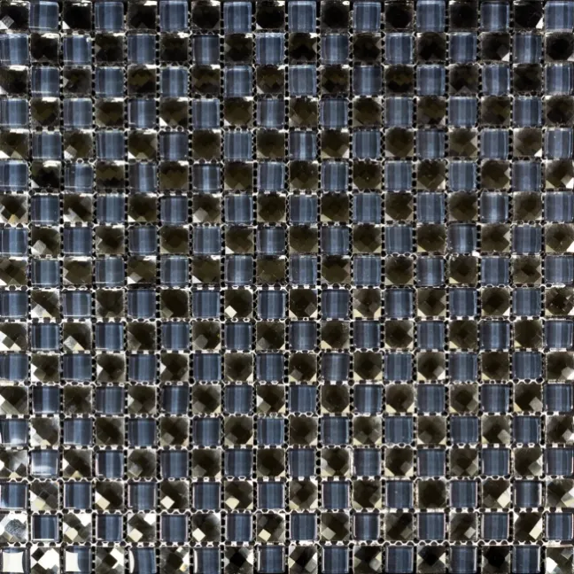 Luminous Grey Glass Mosaic