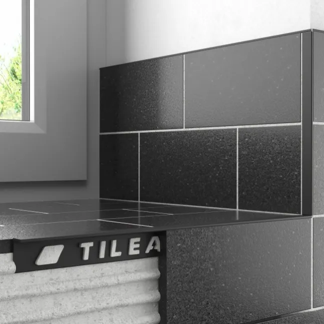 12mm Matt Black Flat Metal Trim