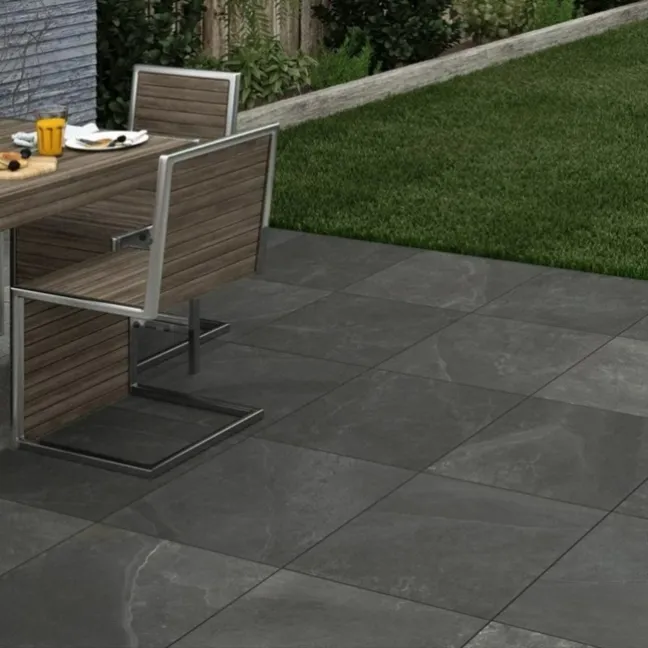 Maverick Anthracite Outdoor Slab Tiles
