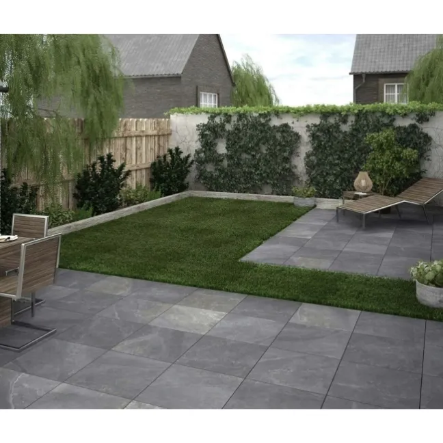 Maverick Anthracite Outdoor Slab Tiles