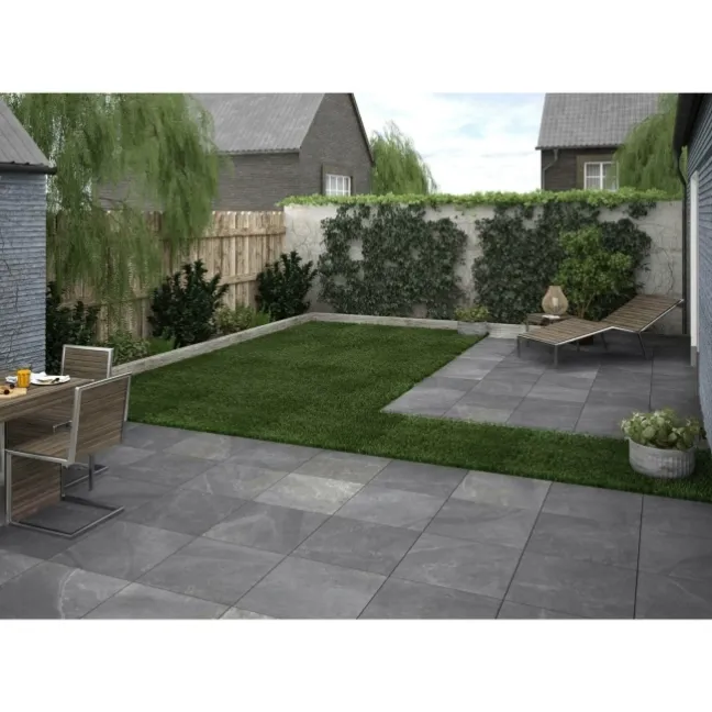 Maverick Anthracite Outdoor Slab Tiles