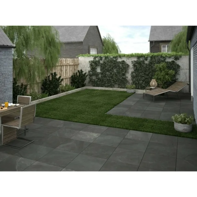 Maverick Anthracite Outdoor Slab Tiles