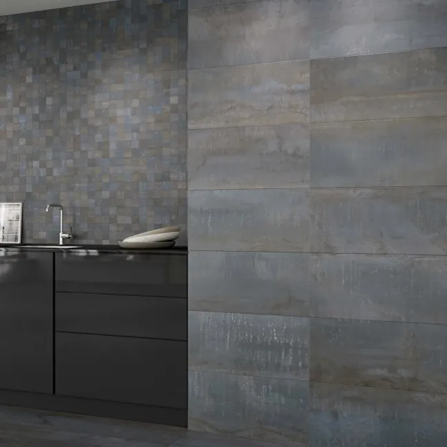 Metal Iron Rectified Porcelain Wall And Floor Tile