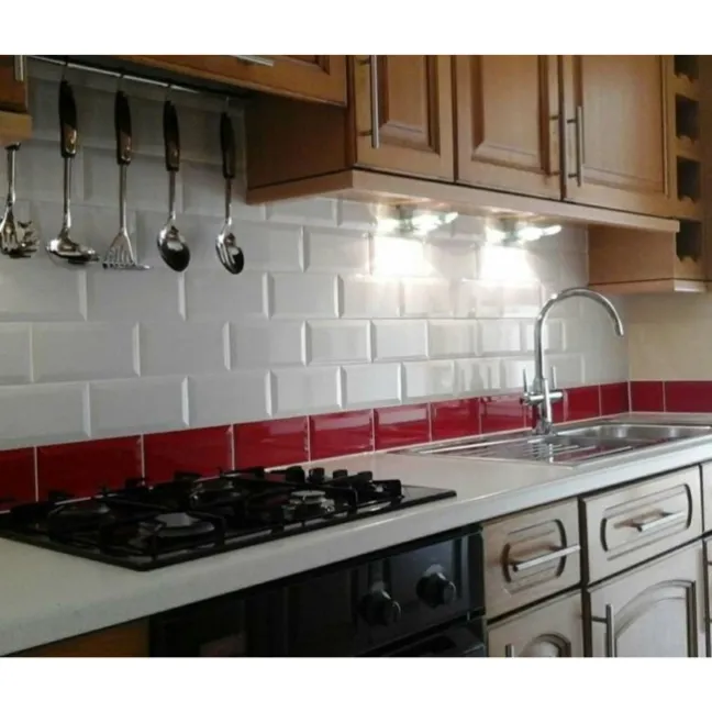 Metro Gloss Wall Red Metro Tiles