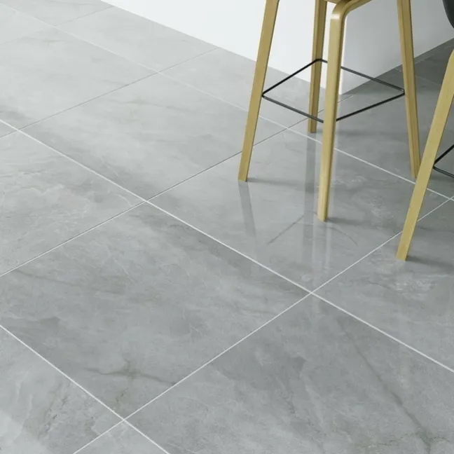 Muse Grey Italian Polished Porcelain Floor Tiles