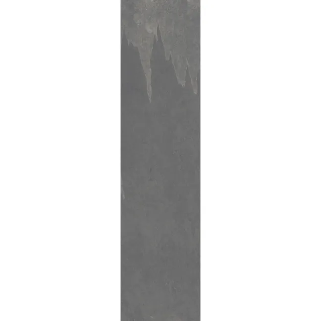Mustang Light Grey Slate Effect Matt Porcelain Plank Tile 