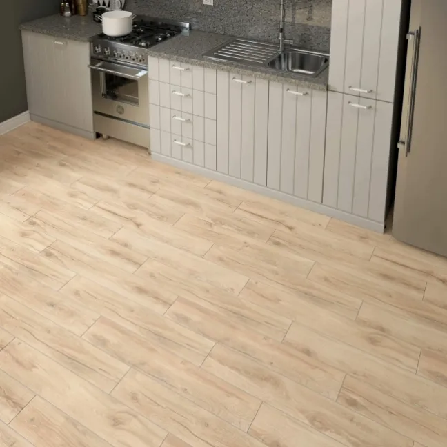 Naturalia Limed Oak Wood Effect Matt Porcelain Floor Tile