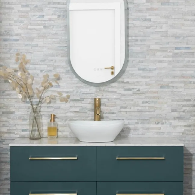 Rio White Split Face Effect Italian Porcelain Wall Tile