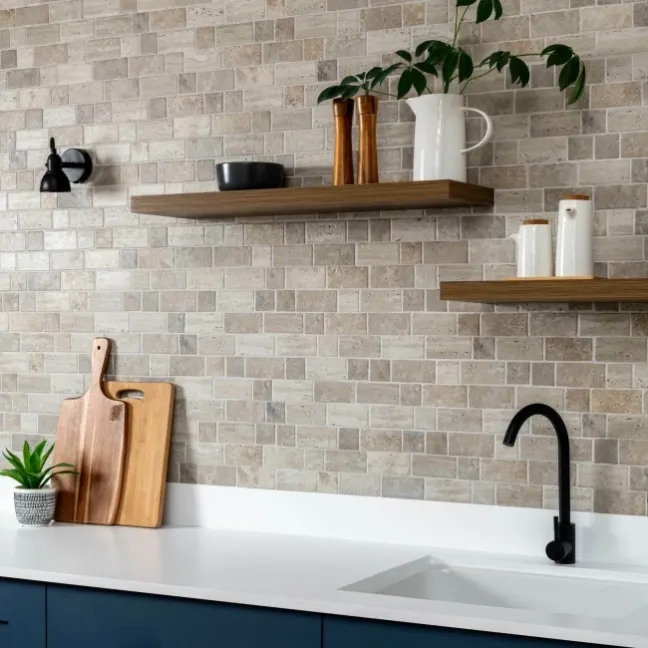 Roma Beige Travertine Effect Italian Porcelain Wall Tile