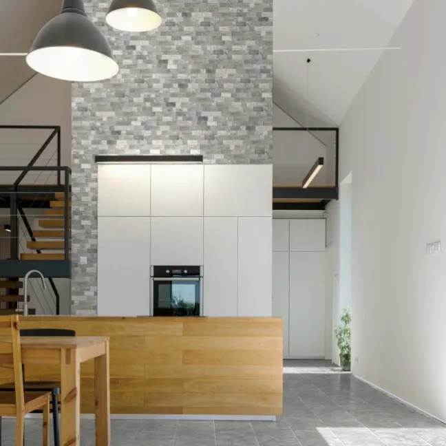Roma Grey Travertine Effect Italian Porcelain Wall Tile