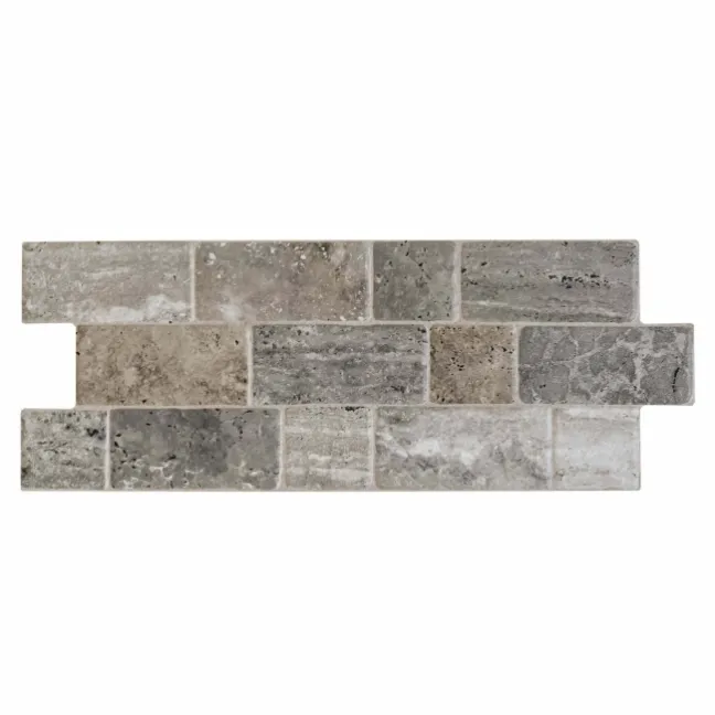 Roma Grey Travertine Effect Italian Porcelain Wall Tile