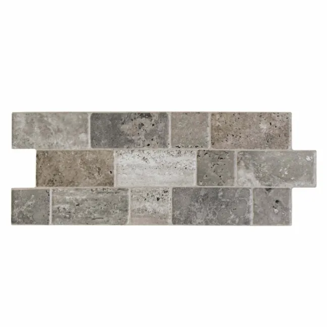 Roma Grey Travertine Effect Italian Porcelain Wall Tile