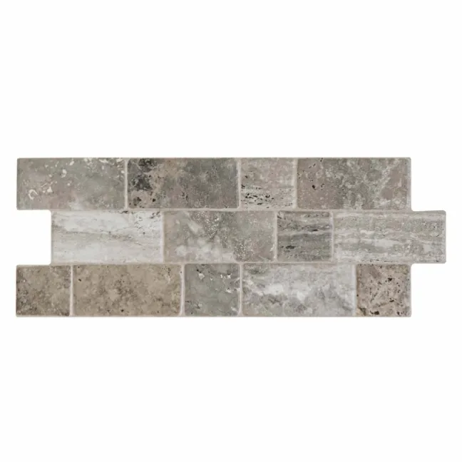 Roma Grey Travertine Effect Italian Porcelain Wall Tile