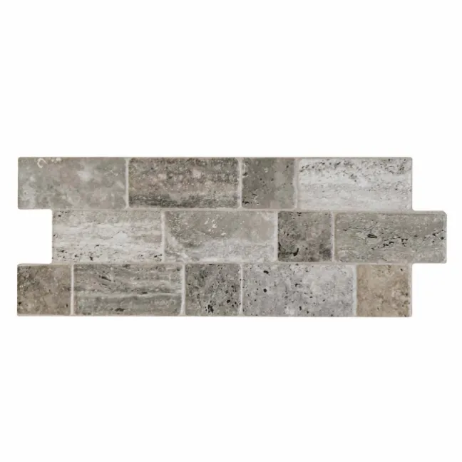 Roma Grey Travertine Effect Italian Porcelain Wall Tile