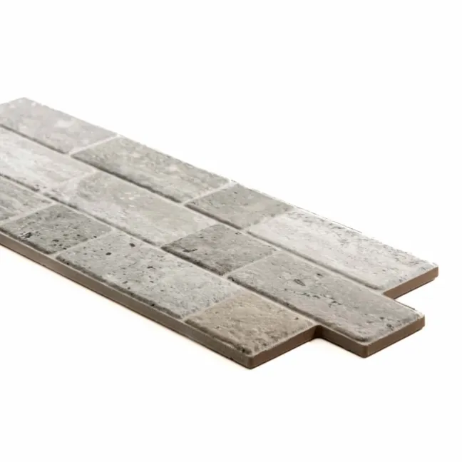 Roma Grey Travertine Effect Italian Porcelain Wall Tile