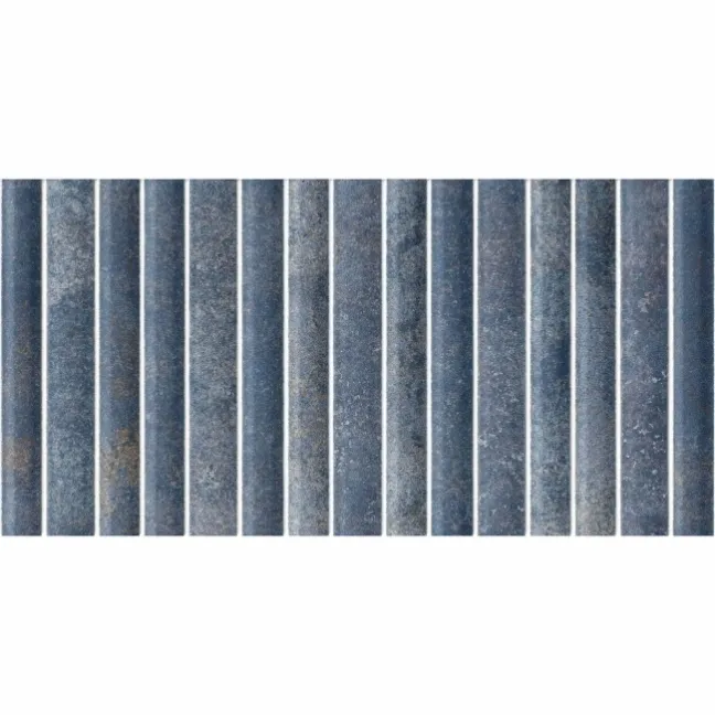 Rubik Blue Kit Kat Effect Gloss Ceramic Wall Tile