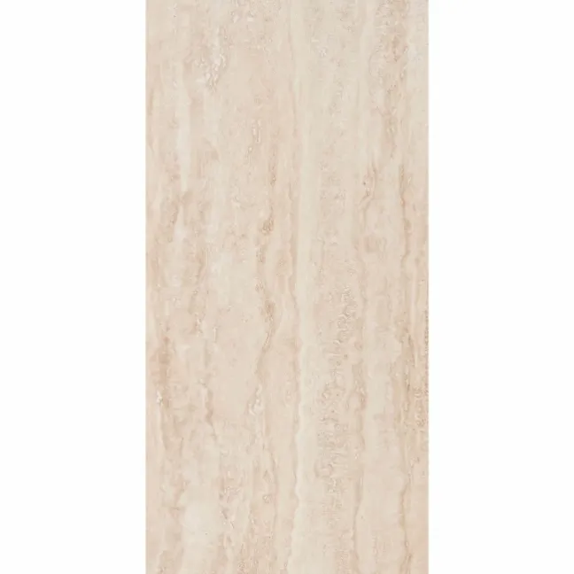 Travertino Beige Stone Effect Matt Porcelain Wall & Floor Tile