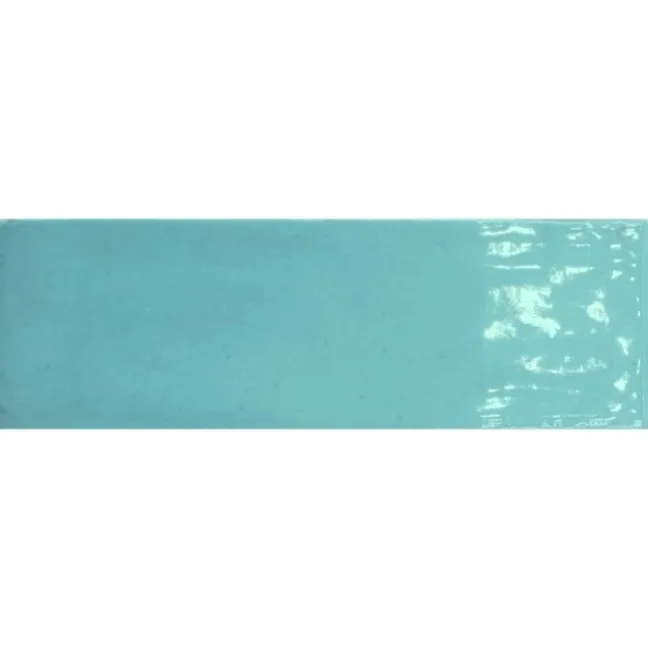 Victorian Style Aquamarine Gloss Porcelain Wall Tile