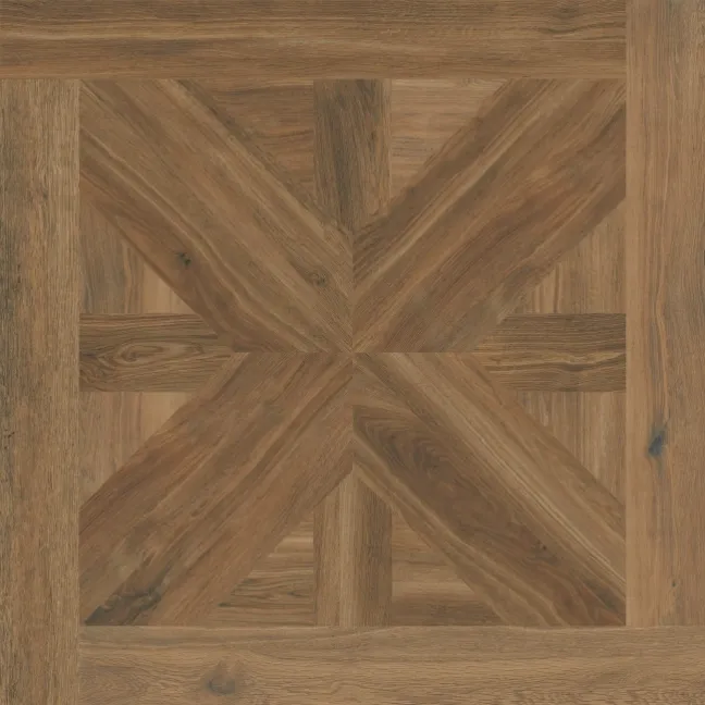 Volte Walnut Woven Wood Effect Matt Porcelain Floor Tile