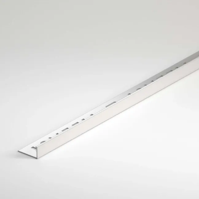 12mm White Square Edge Metal Trim