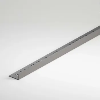 8mm Grey Square Edge Plastic Trim