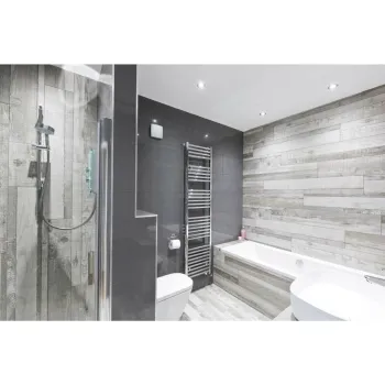 Kauri Rustic Natural Wood Effect Floor Tiles 200x1140 Bathroom Roomset