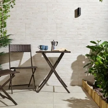 London White Brick Wall Tiles Roomset