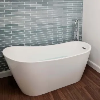 Piacenza Mix Aqua Wall Tile 50x250 Bathroom Roomset