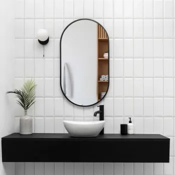 Metro Matt White Wall Tiles Kitchen Roomset