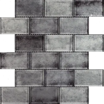 Raindrop Grey Glass Mosaic 300x300