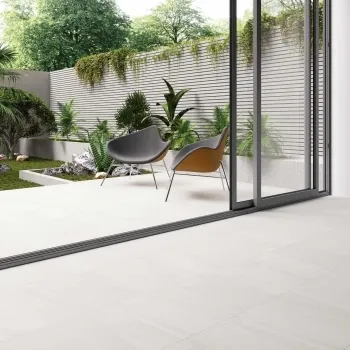 Rosetta White Stone Effect Matt Porcelain Floor Tile