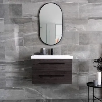 Shades Grey Stone Effect Polished Porcelain Wall and Floor Tile