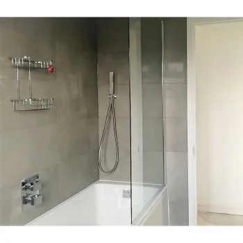 Surface Cool Grey Lappato Wall And Floor Tiles 300x600 Bathroom Roomset