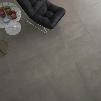 Urban Taupe Matt Porcelain Floor Tiles 600x600 Living Room Roomset