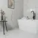 The Room White Italian Polished Porcelain Wall and Floor Tiles