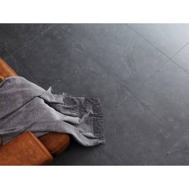 Muse Dark Grey Italian Matt Porcelain Floor Tiles