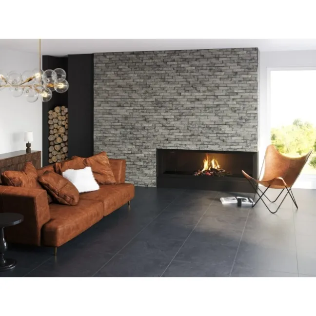Muse Dark Grey Italian Matt Porcelain Floor Tiles