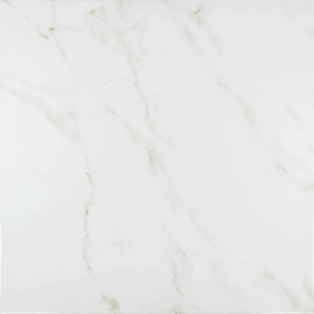 Carrara Gold Gloss Marble Effect Vitrified Ceramic Floor Tile