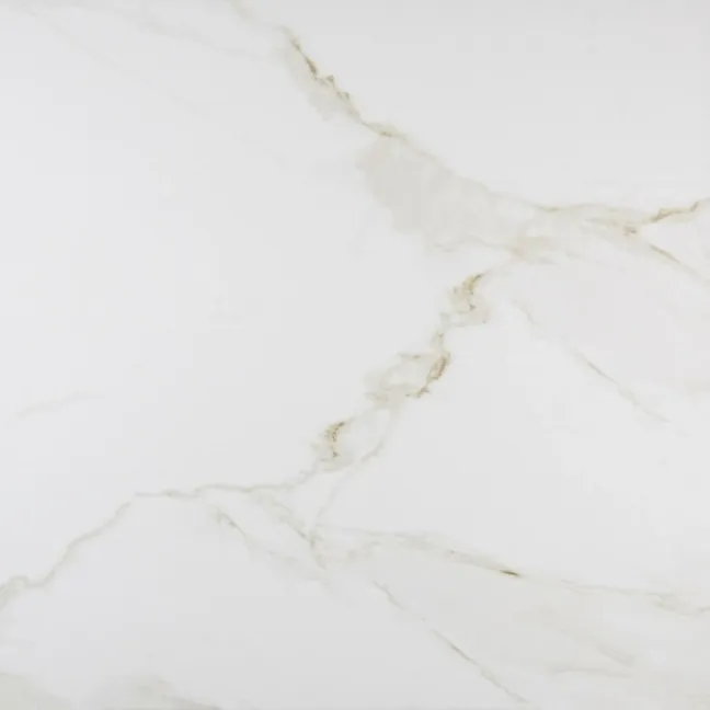 Carrara Gold Gloss Marble Effect Vitrified Ceramic Floor Tile