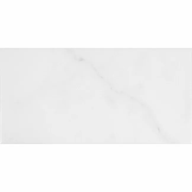 Carrara White Marble Effect Matt Brick Wall Tiles