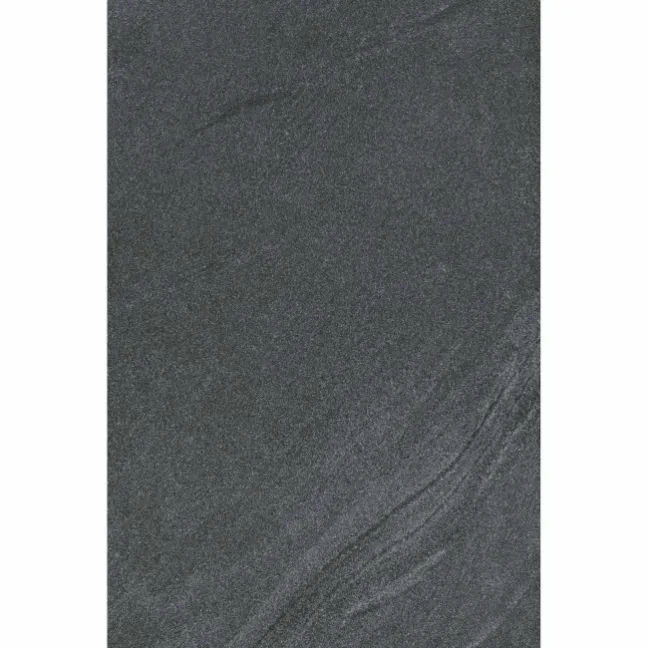 Esla Black Stone Effect Matt Porcelain Wall and Floor Tile
