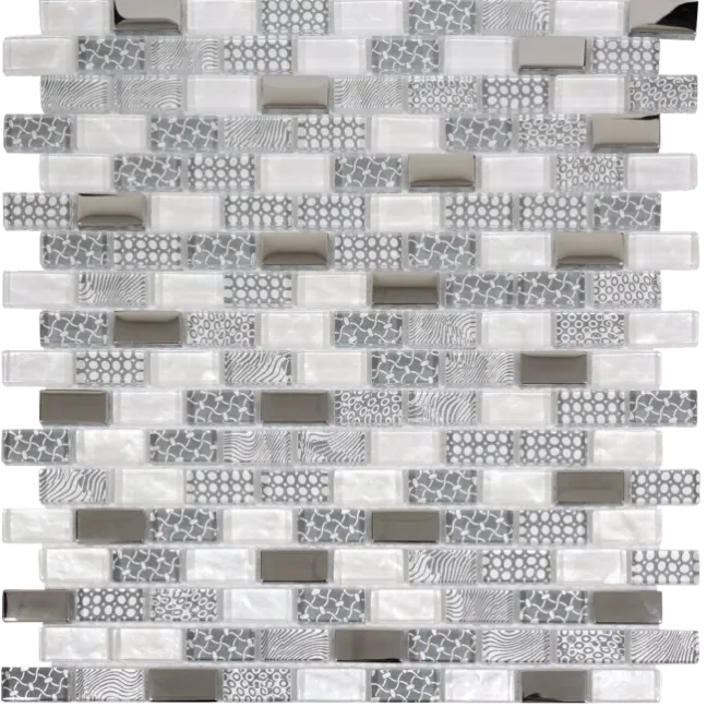 Georgia Smoke Grey Glass Mosaic
