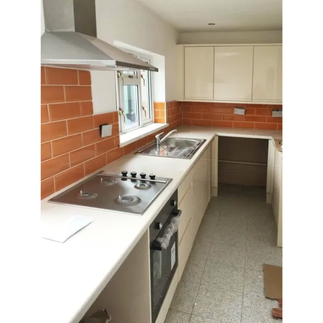 Gloss Wall Orange Metro Tiles