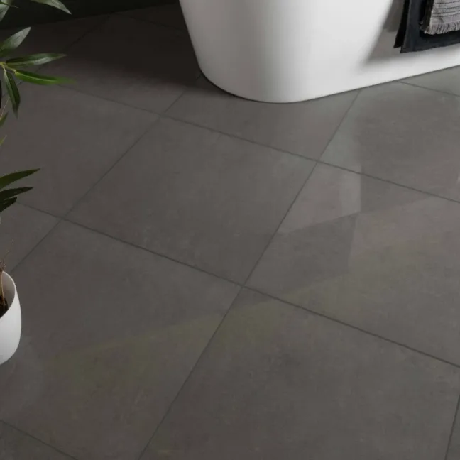 Lounge Grey Polished Porcelain Floor Tile
