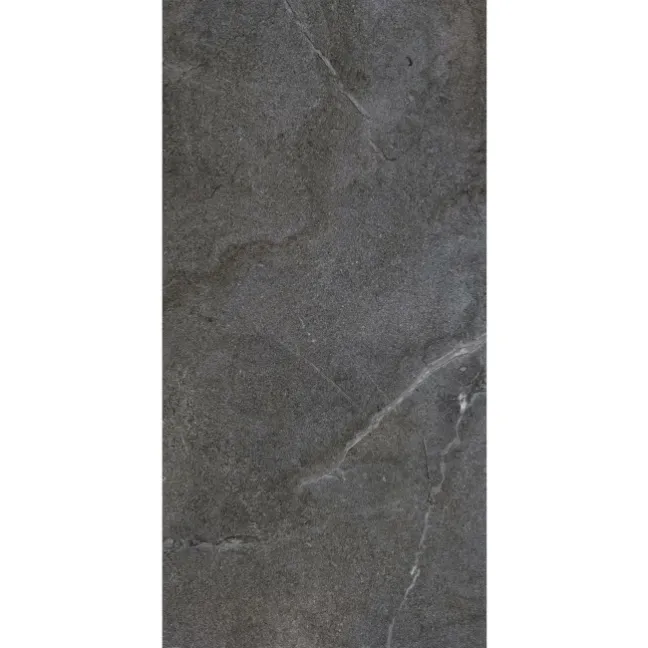 Lucca Anthracite Anti Slip Matt Stone Effect Porcelain Wall and Floor Tile