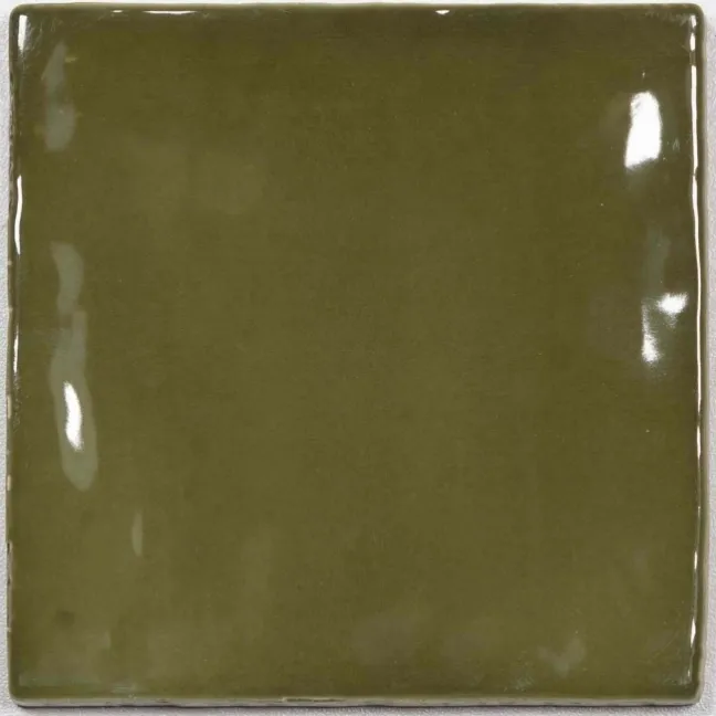 Manacor Basil Green 100x100mm Wall Tile
