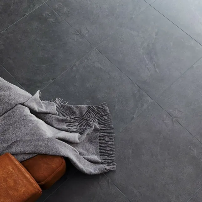 Muse Dark Grey Italian Matt Porcelain Floor Tiles